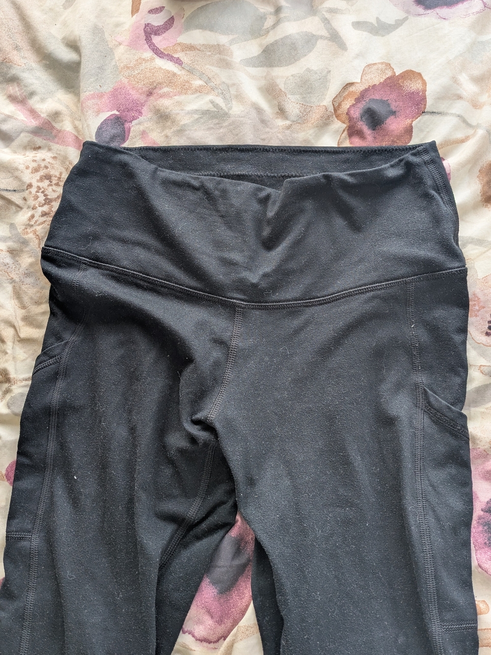 Black Women:S Active Leggings with Side Pockets